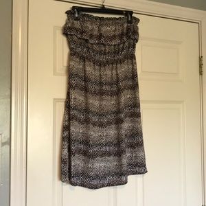 Strapless, short dress